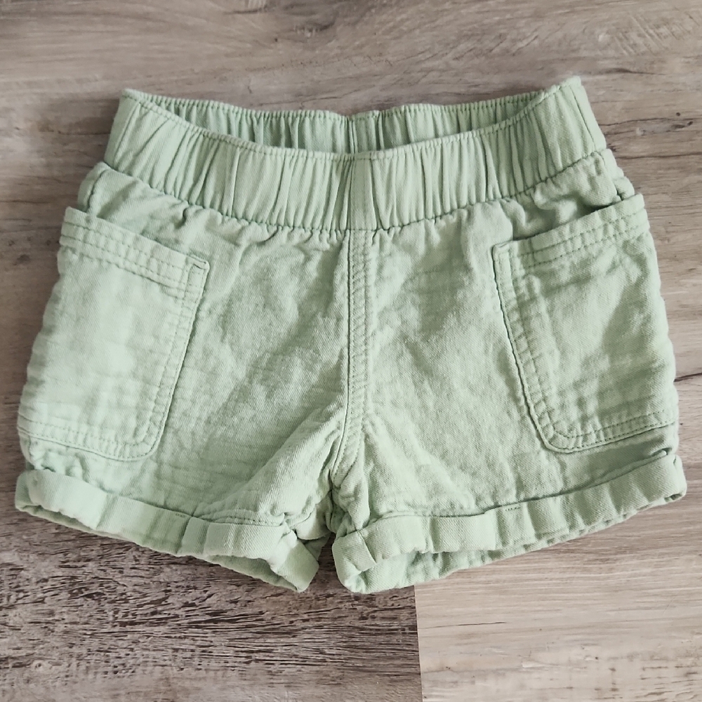 Cat & Jack Green Casual Shorts with Elastic Waistband